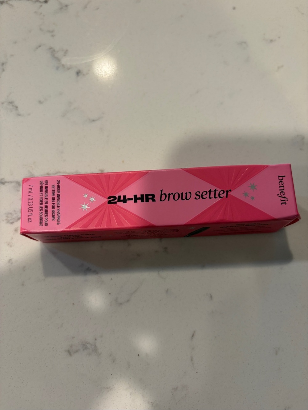 Benefit 24-HR Brow Setter Clear Gel in Pink Packaging